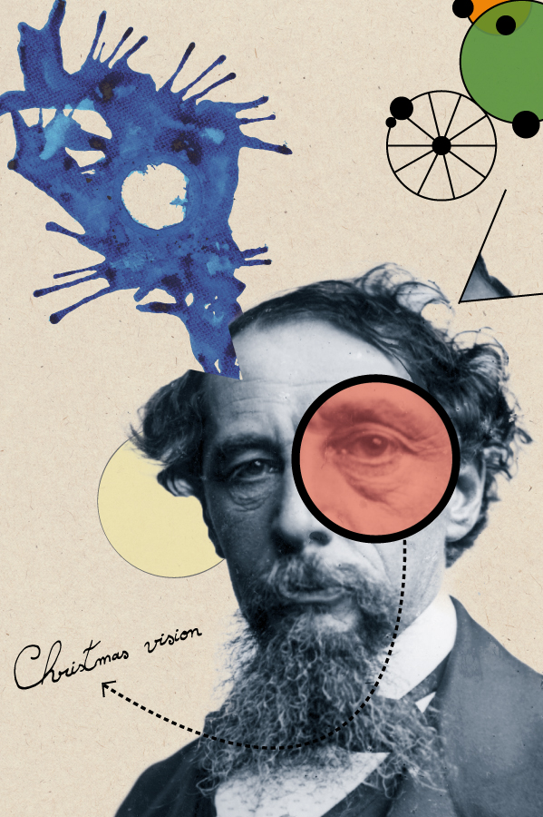 Carte postale Charles Dickens